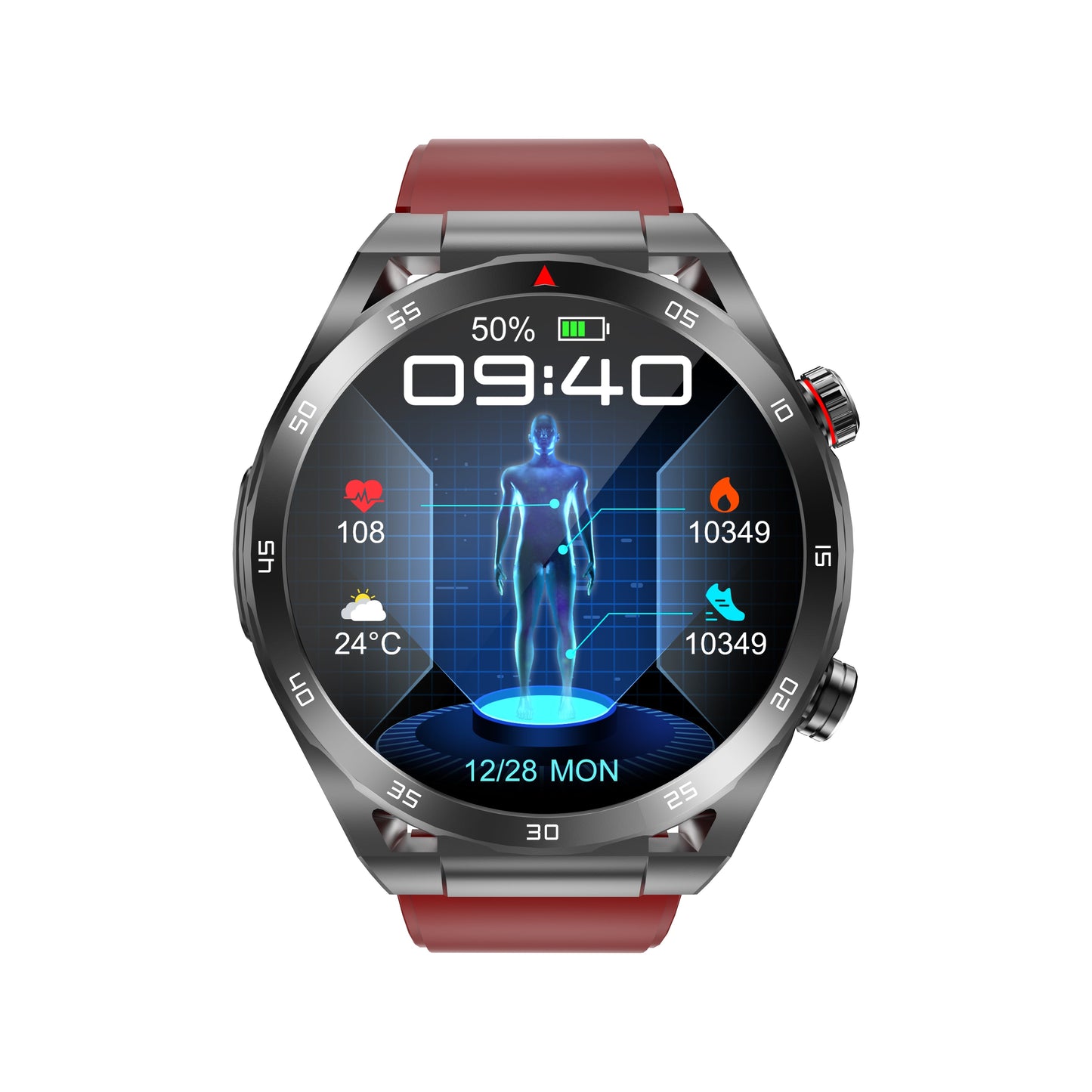 Montre connectée haut de gamme Kardena CARE One 2 - 2025 avec assistance IA