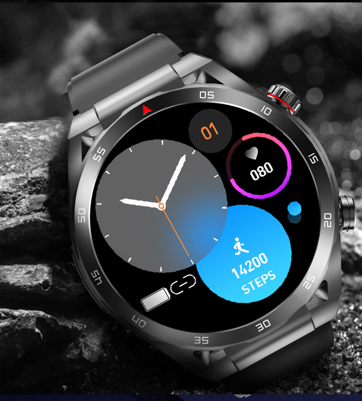 Montre connectée haut de gamme Kardena CARE One 2 - 2025 avec assistance IA