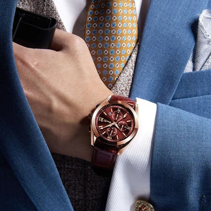 Montre à quartz pour homme d'affaires