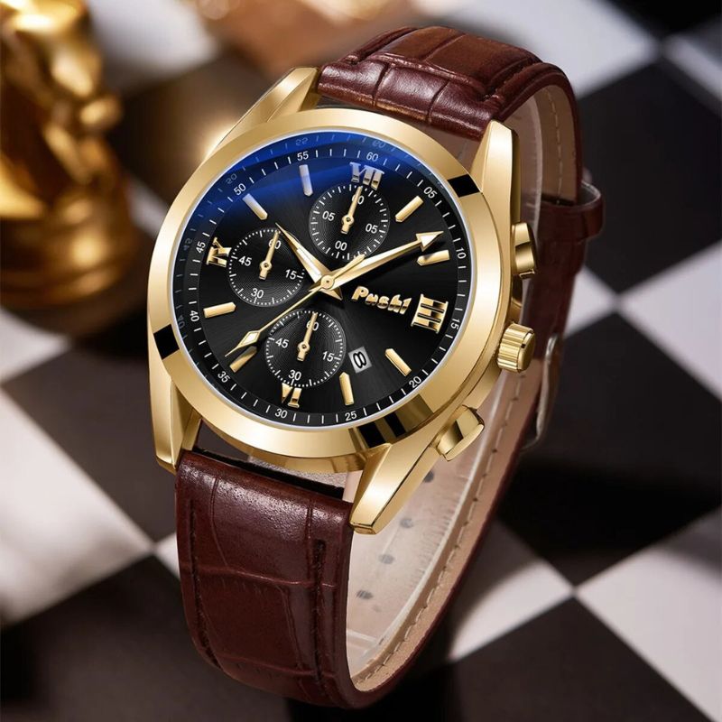 Montre à quartz pour homme d'affaires