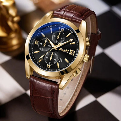 Montre à quartz pour homme d'affaires
