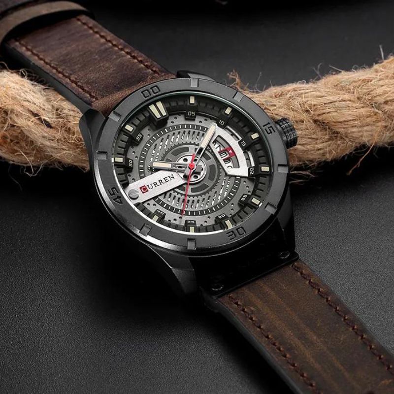 Montre-bracelet militaire sportive pour homme à quartz
