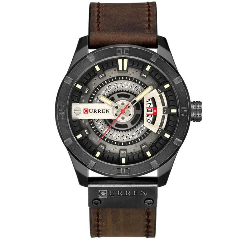 Montre-bracelet militaire sportive pour homme à quartz