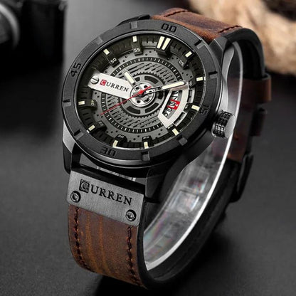 Montre-bracelet militaire sportive pour homme à quartz