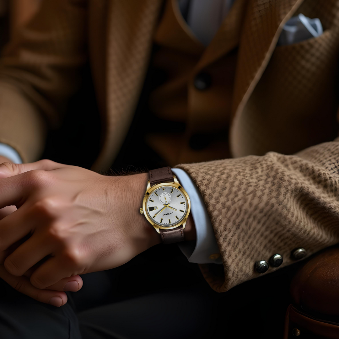 Montre à quartz minimaliste et luxueuse pour homme