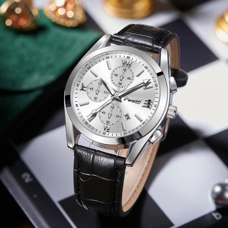 Montre à quartz pour homme d'affaires