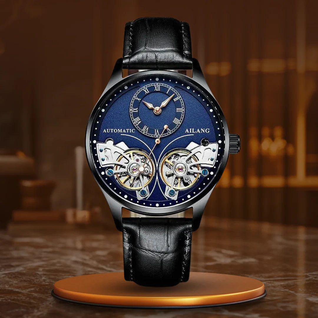 Montre Mécanique Lumineuse à double Tourbillon