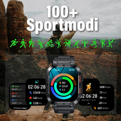 Titan Steel Gear - Montre connectée classique